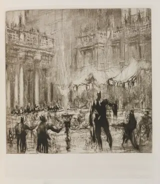 Herodias: Page 45, But now beginning at the farthest end of the banquet hall a murmur of surprise and admiration. A young girl began to enter, by William Walcot, 1928