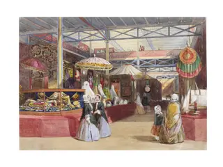The Indian Court and Jewels, by Henry Clarke Pidgeon, watercolor, 1851