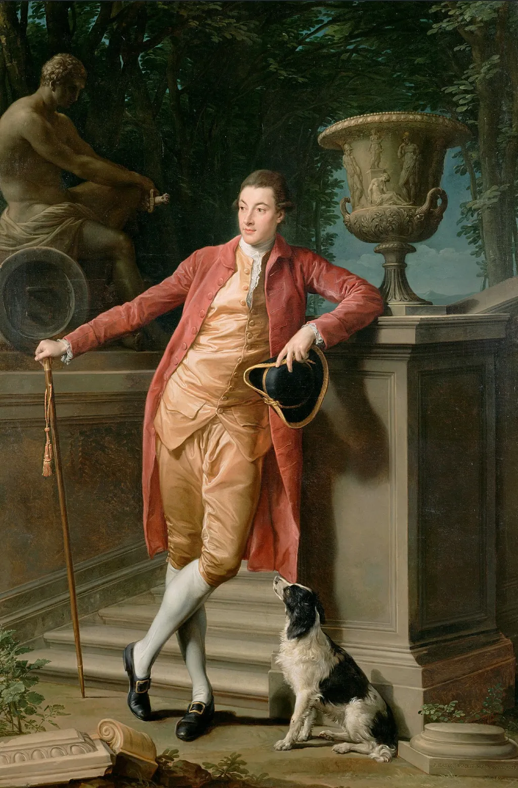 Portrait of John Talbot, later 1st Earl Talbot, by Pompeo Batoni, oil, 1773