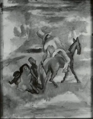 Reclining Girl, by Jules Pascin, oil, 1921