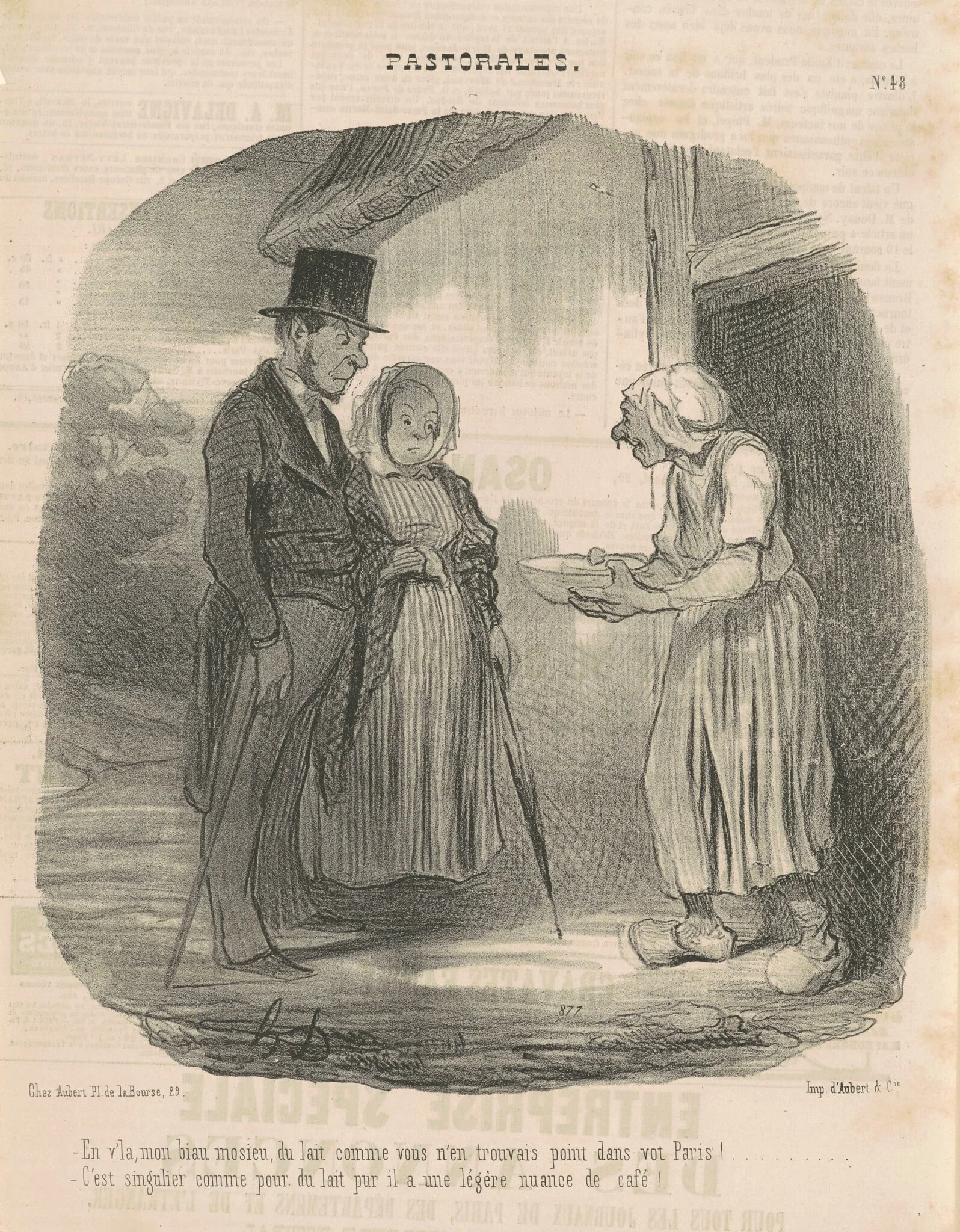 Femme de lettre humanitaire se livrant sur l'homme ..., detail