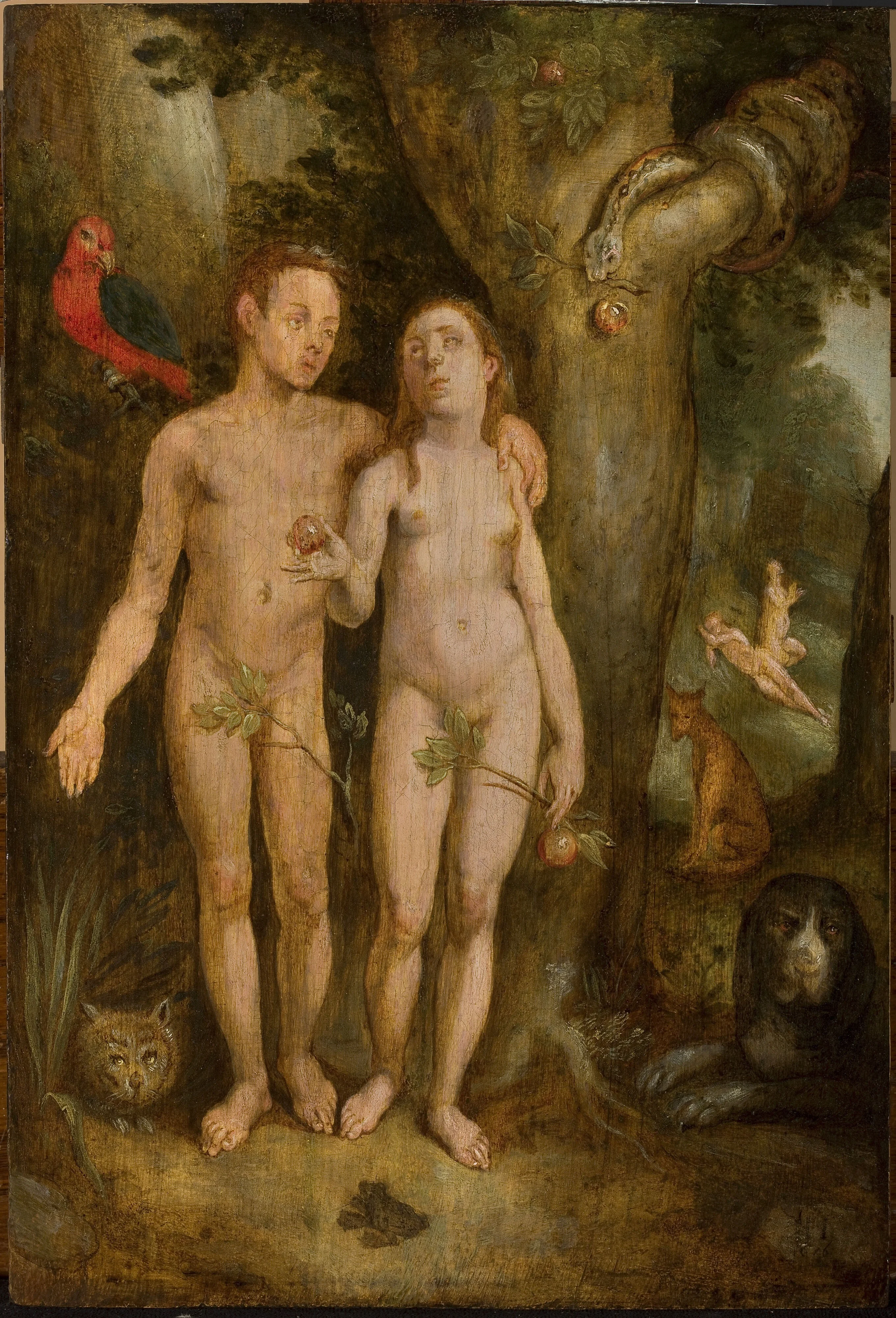 Adam and Eve (Genesis 3:1-7), detail