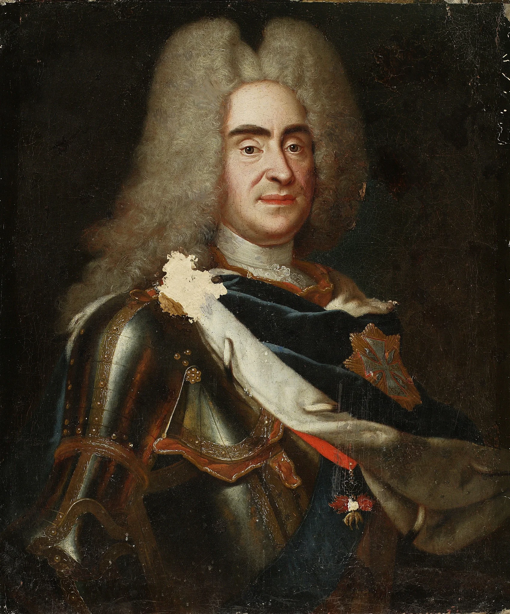 Portrait of Augustus II the Strong (1670–1733), detail
