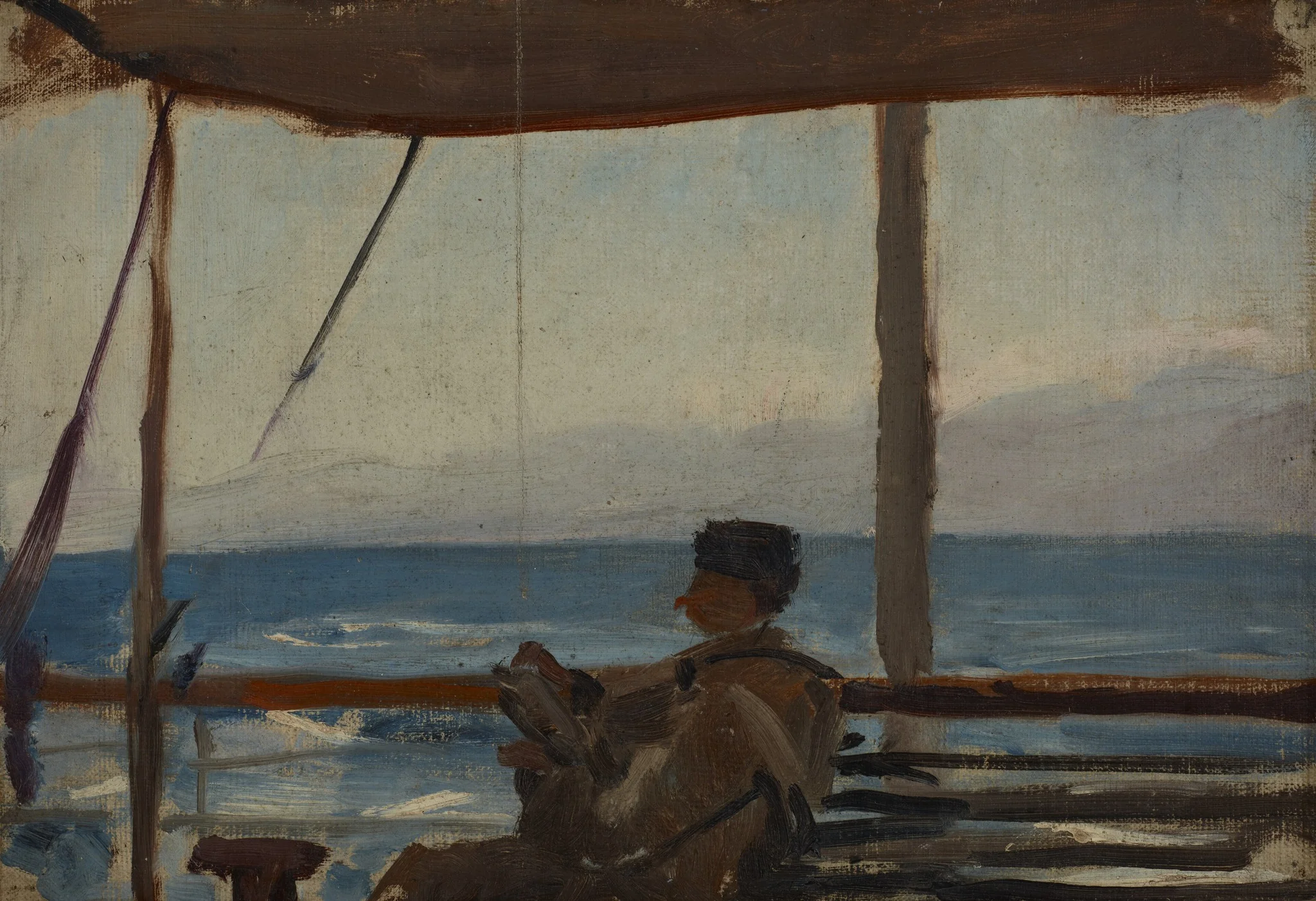 The Caucasus (Łobojkow on a Boat), detail