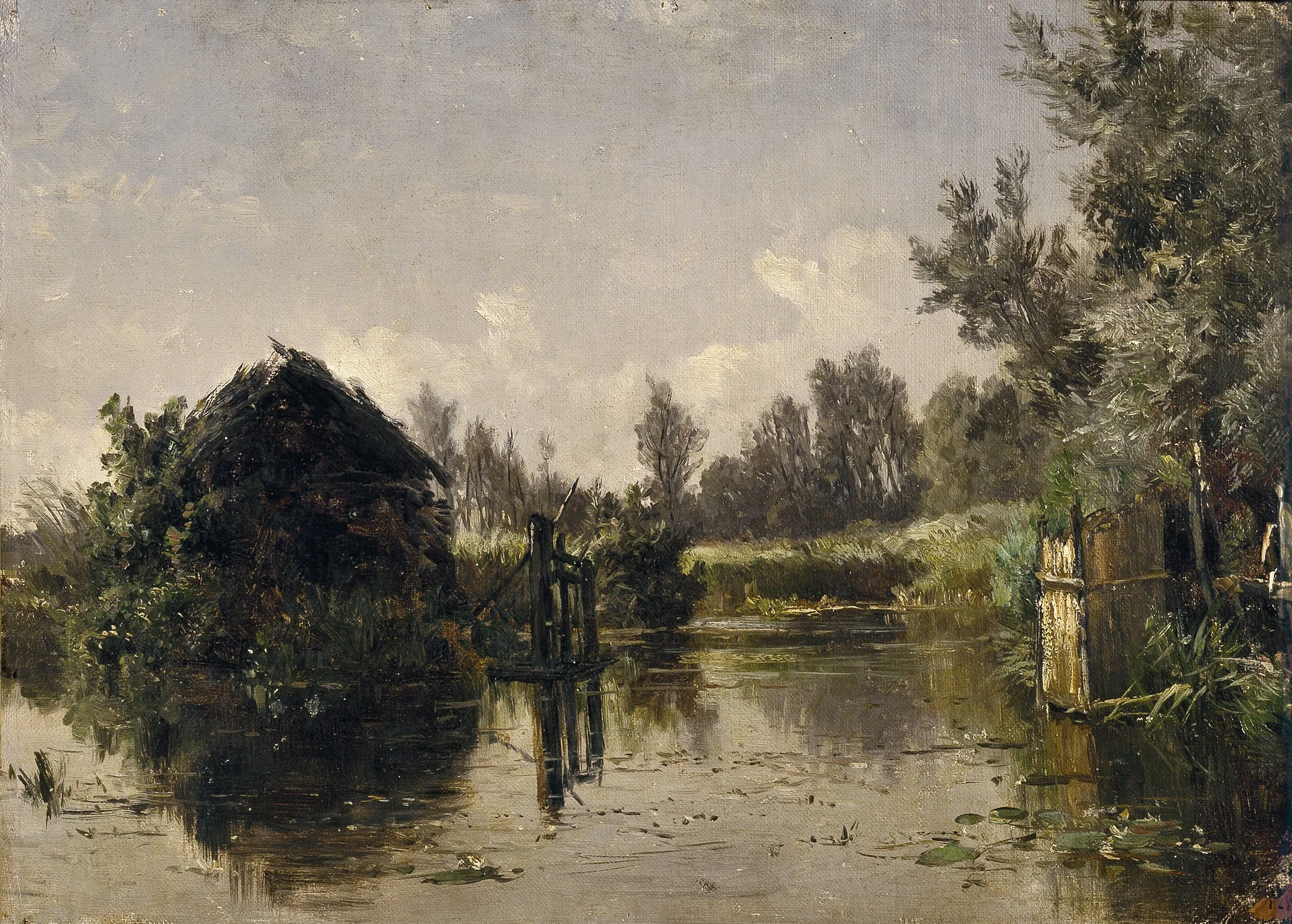 Canal abandonado en Vriesland (Holanda), detail