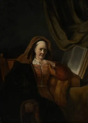Woman with a Pearl Necklace, by Cornelis Bisschop, oil, 1654