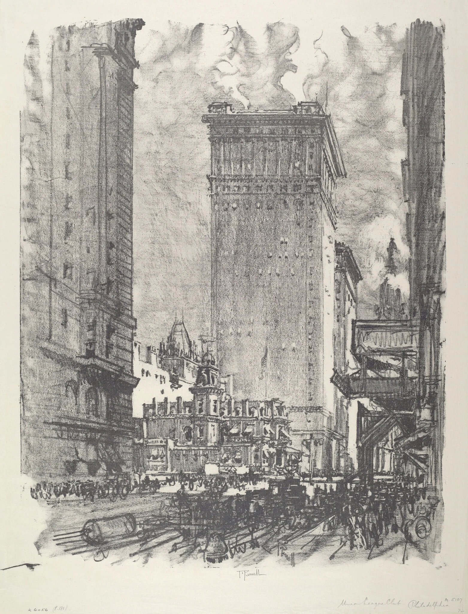 The Union League, detail