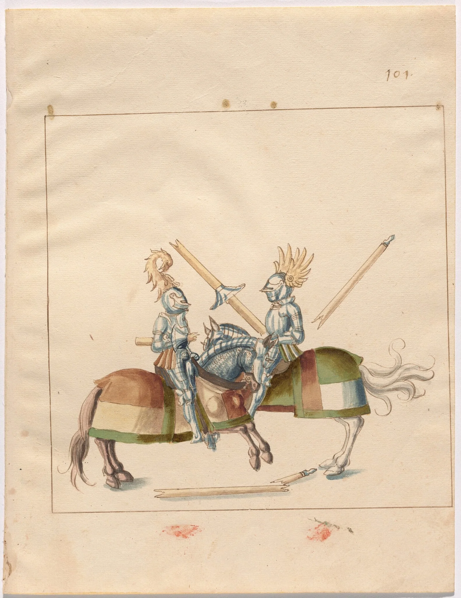 Mock Joust of War in Reinforced Field Armor, detail
