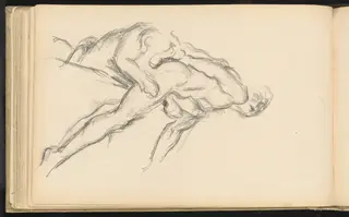 Study of Puget's "Milo of Crotona", by Paul Cézanne, graphite, 1882