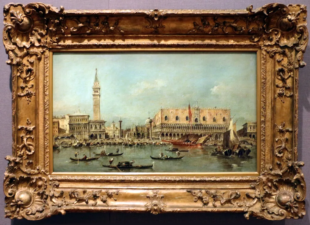 View of the pier with the Ducal Palace, by Francesco Guardi, unspecified, 1790