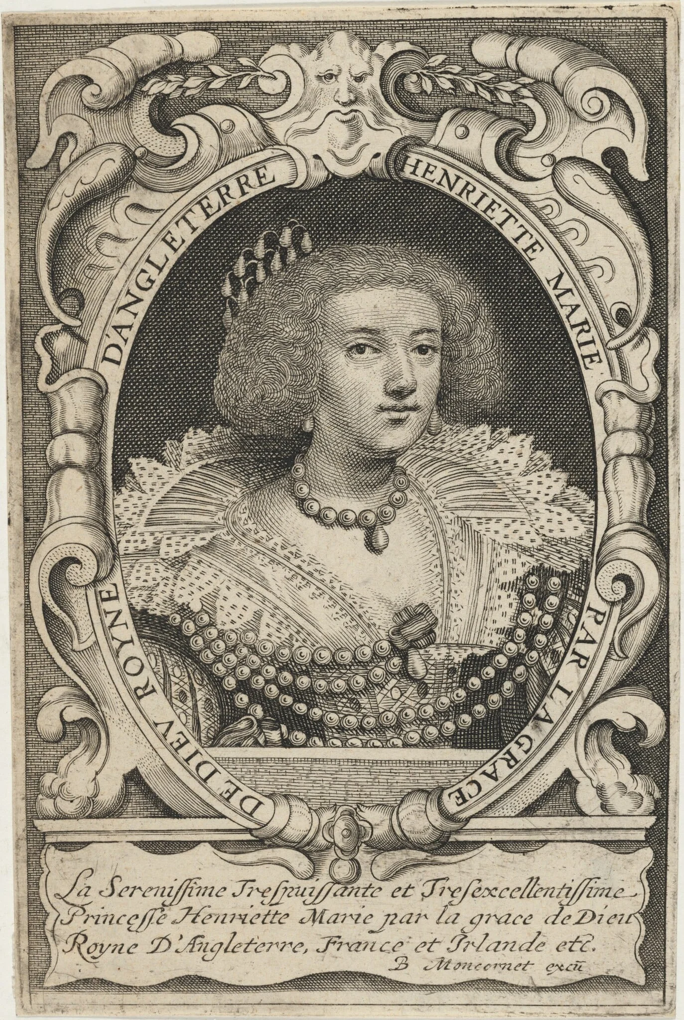 Henrietta Maria, Queen of Charles I, detail
