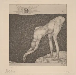 The Monarchist, by Paul Klee, ink, 1904