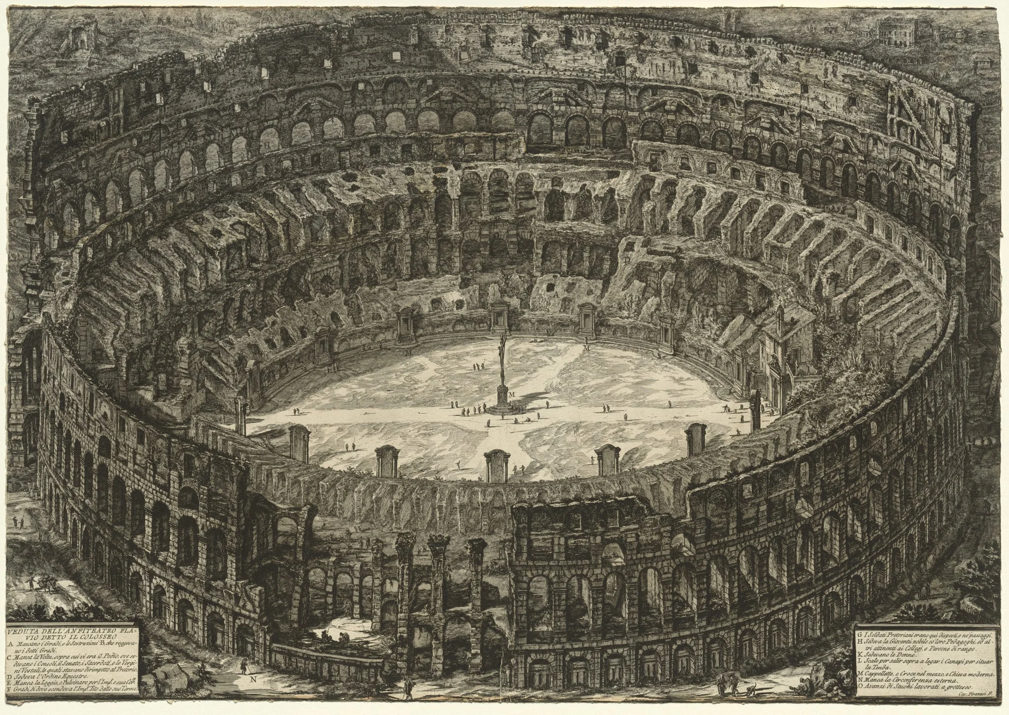 Views of Rome: The Colosseum, detail