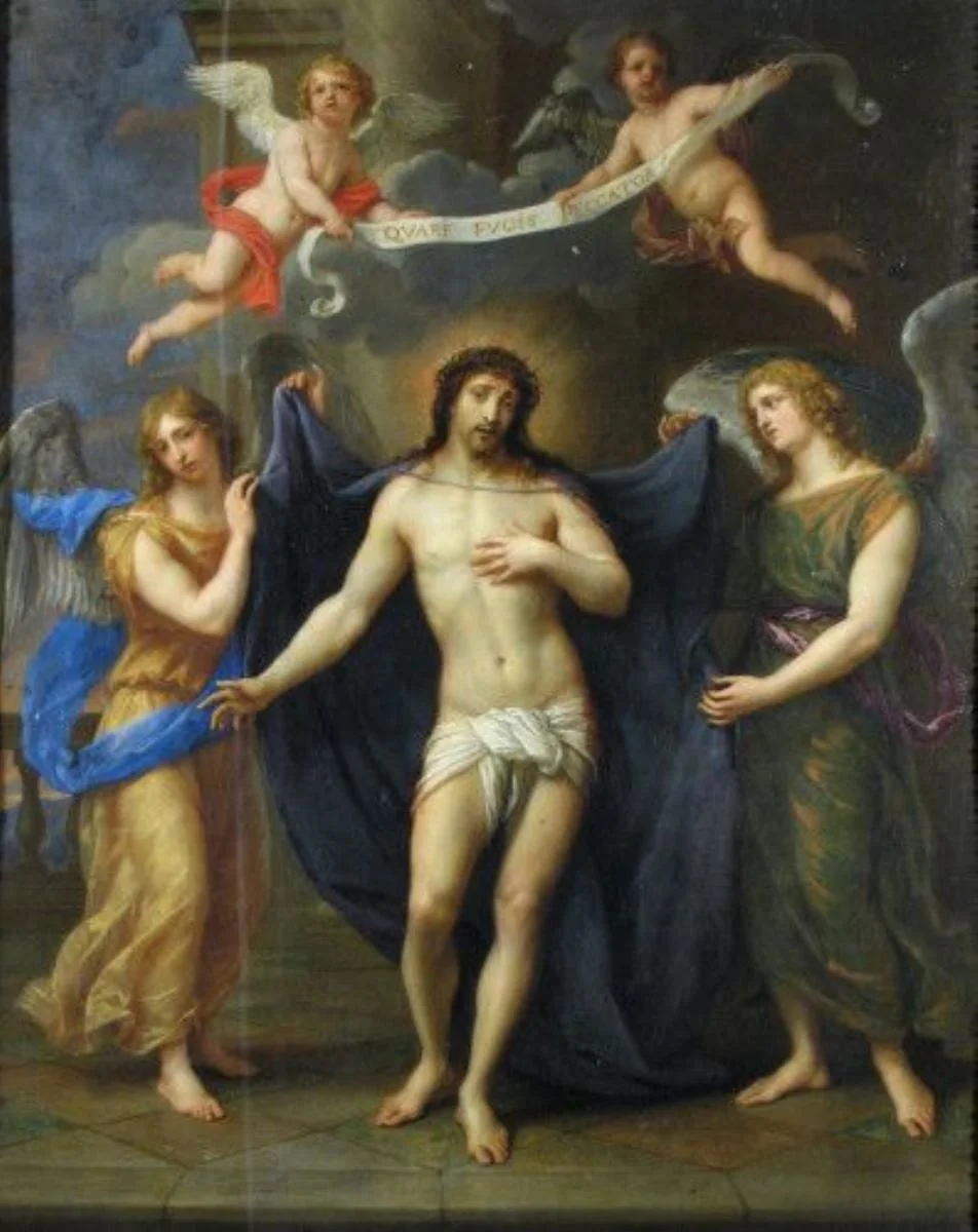 Isus purtând cununa de spini, detail