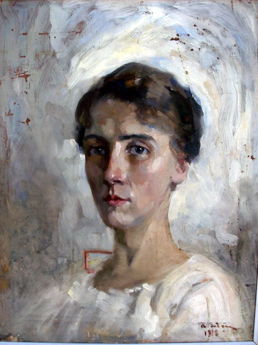 Portret de femeie, detail