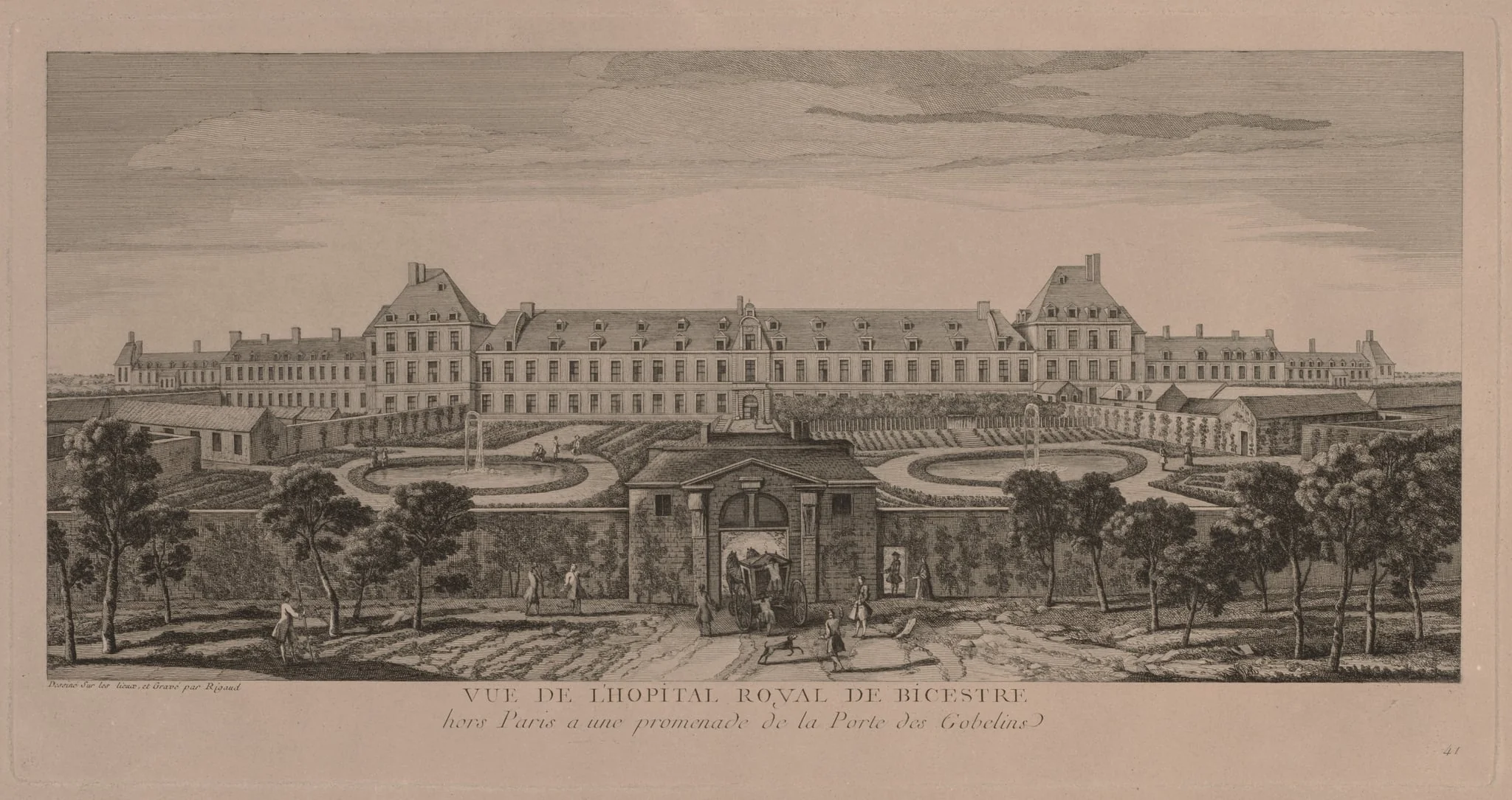 The Royal Hospital of Bicestre, detail
