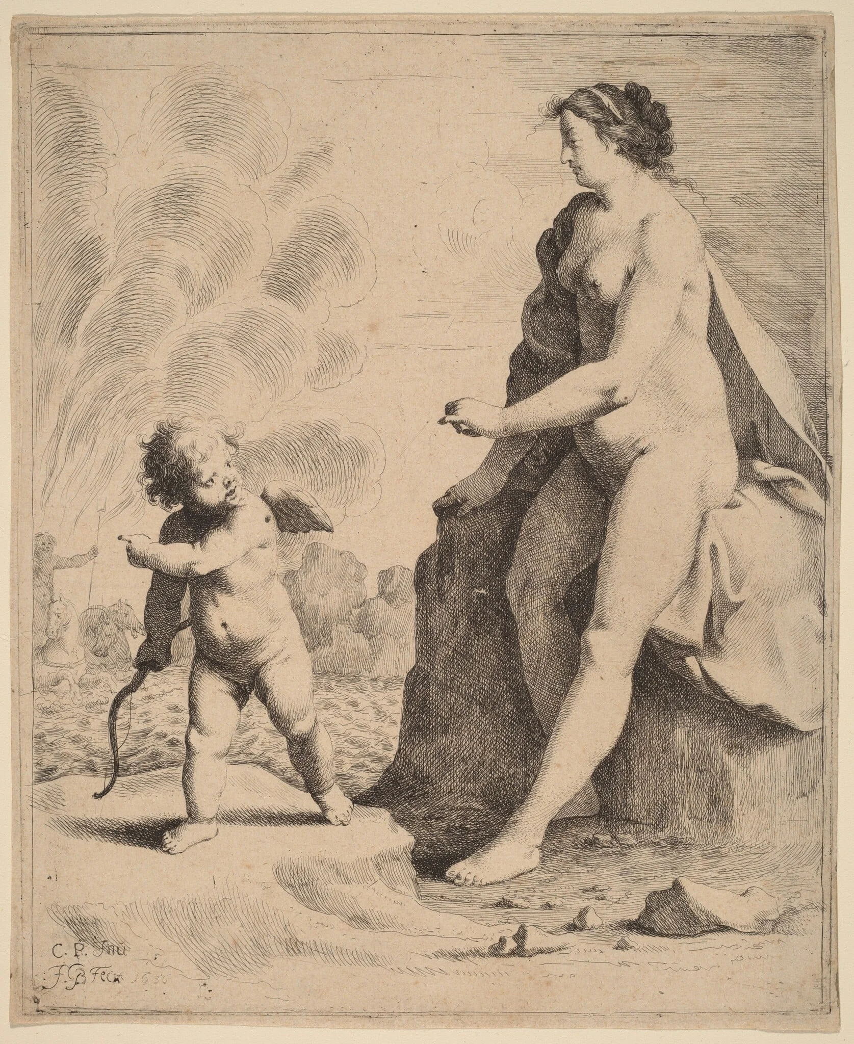 Venus and Cupid, detail
