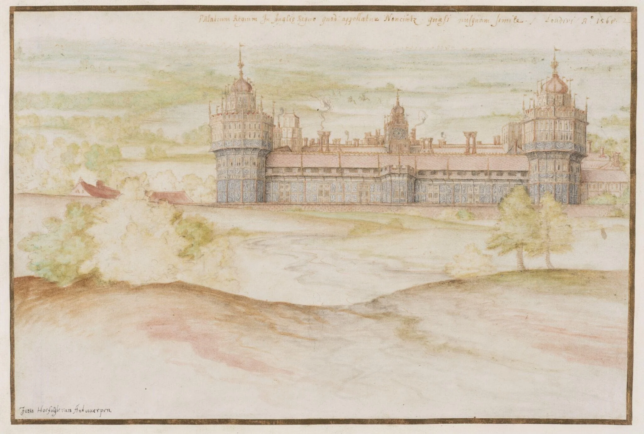 Nonsuch Palace from the South, detail