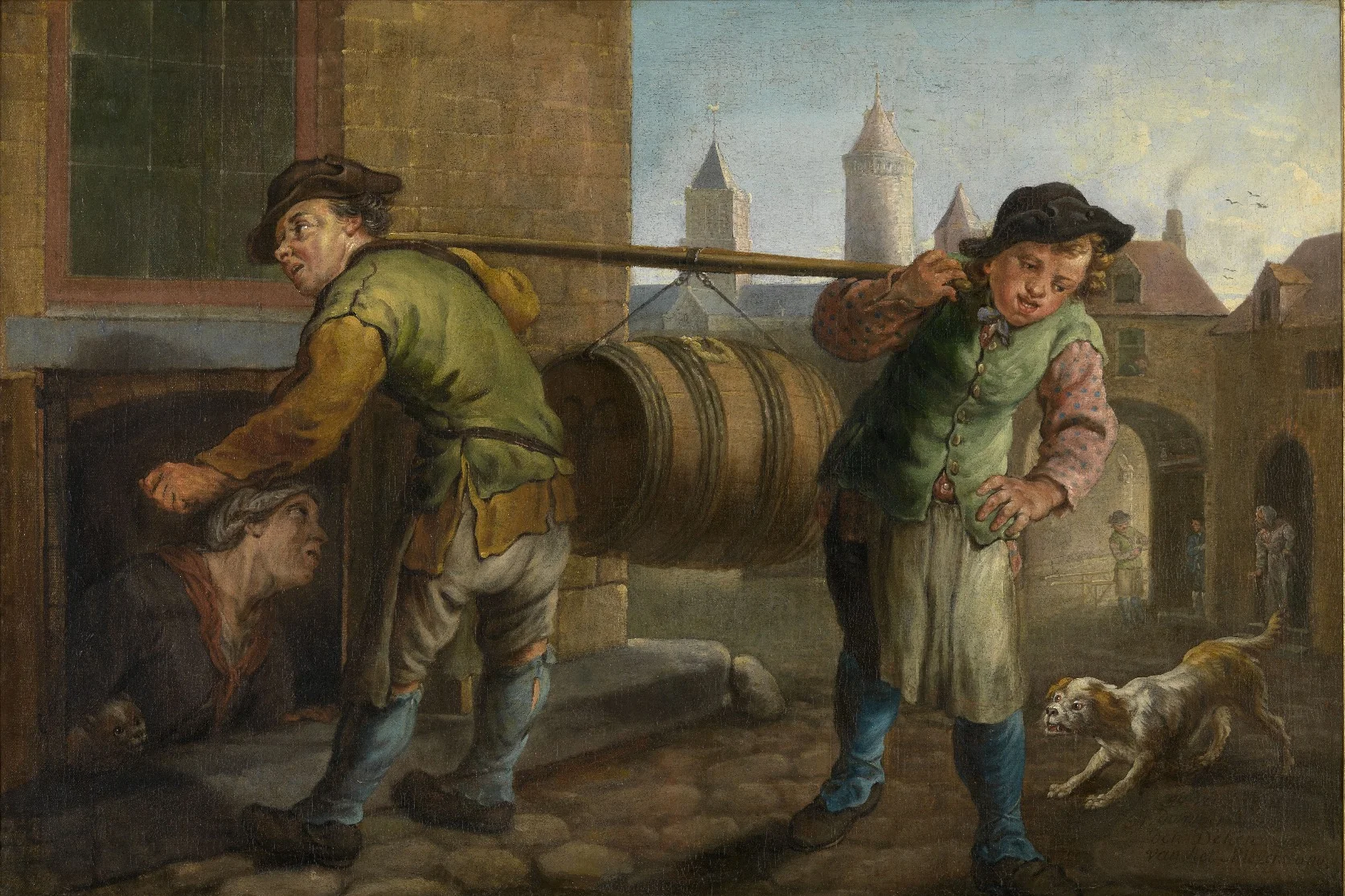 Barrel carriers, detail