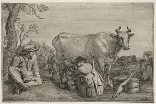 The Milkmaid, by Gerrit Claesz. Bleker, 1643