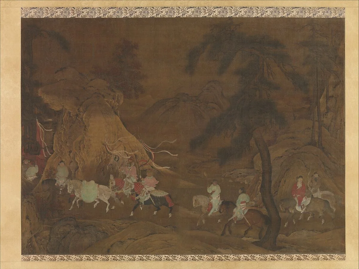 南宋 佚名 明皇幸蜀圖 軸|Emperor Xuanzong's Flight to Shu, detail