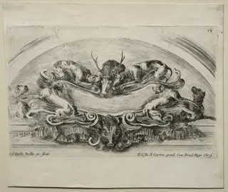 Collection of Various Caprices and New Designs of Cartouches and Ornaments:  No 13, by Stefano Della Bella, 1646