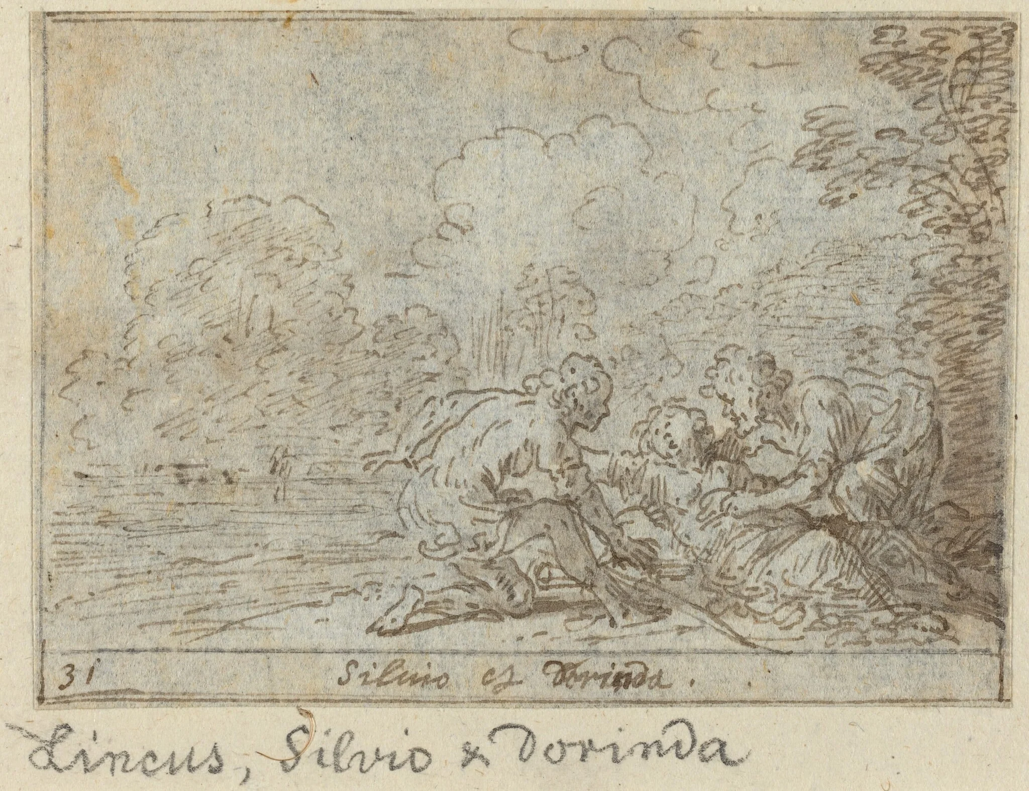 Linco, Silvio and Dorinda, detail