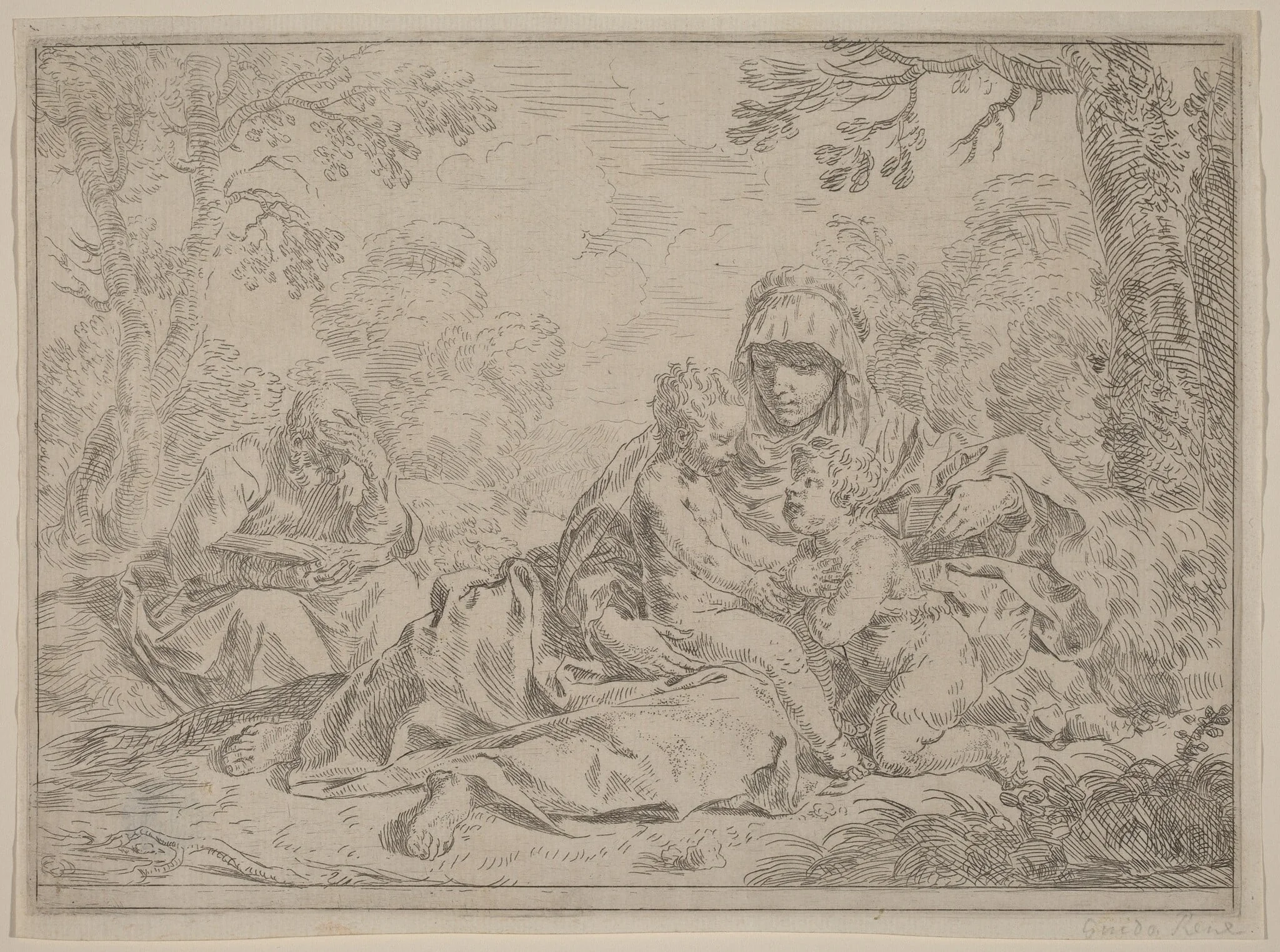 The Holy Family, detail