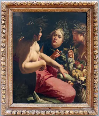 Naiads Filling the Horn of Achelous. Allegory on the peace of the 12 years Truce,, by Abraham Janssens I, oil, 1610