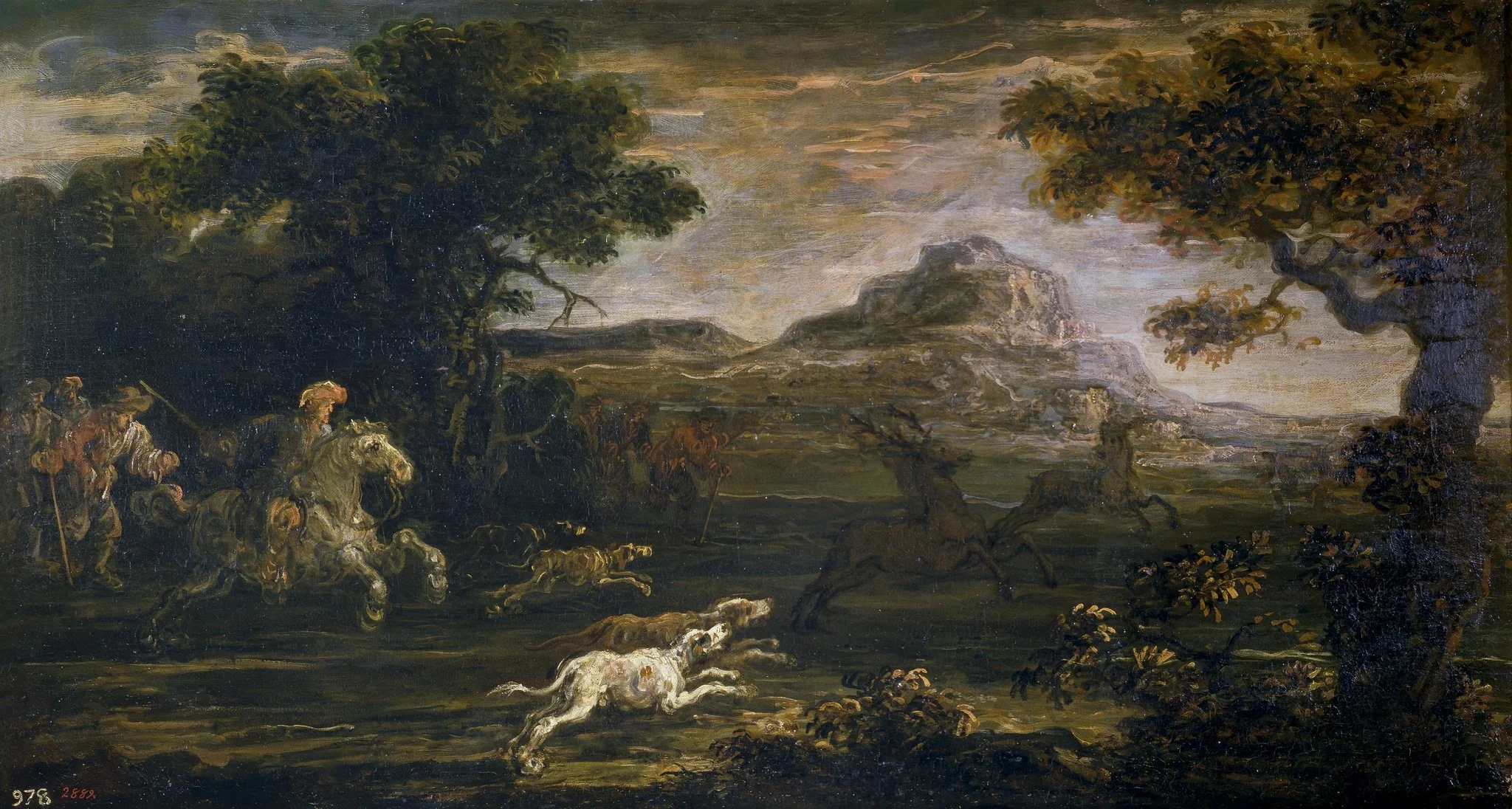 Cacería de venados, detail