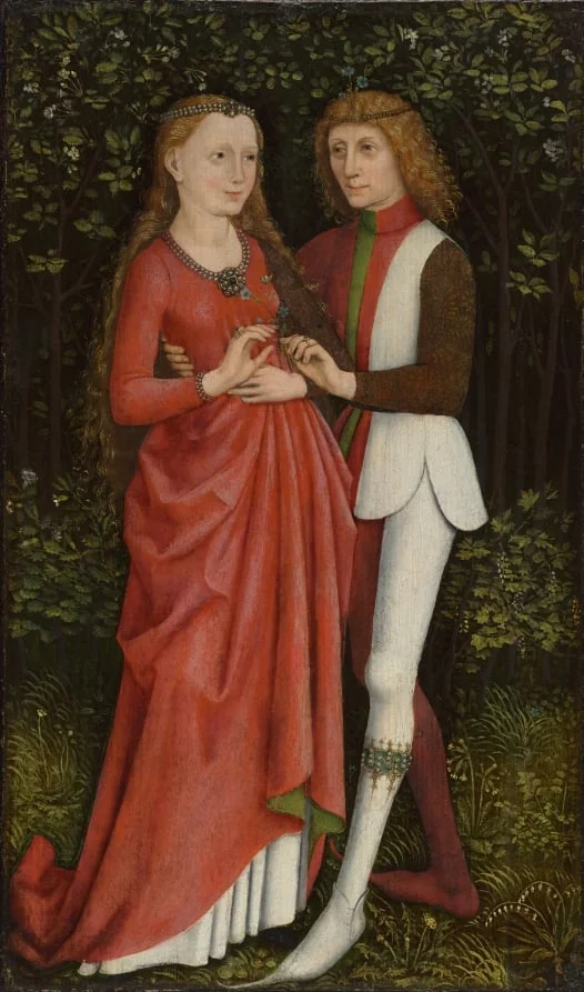 A Bridal Couple, detail