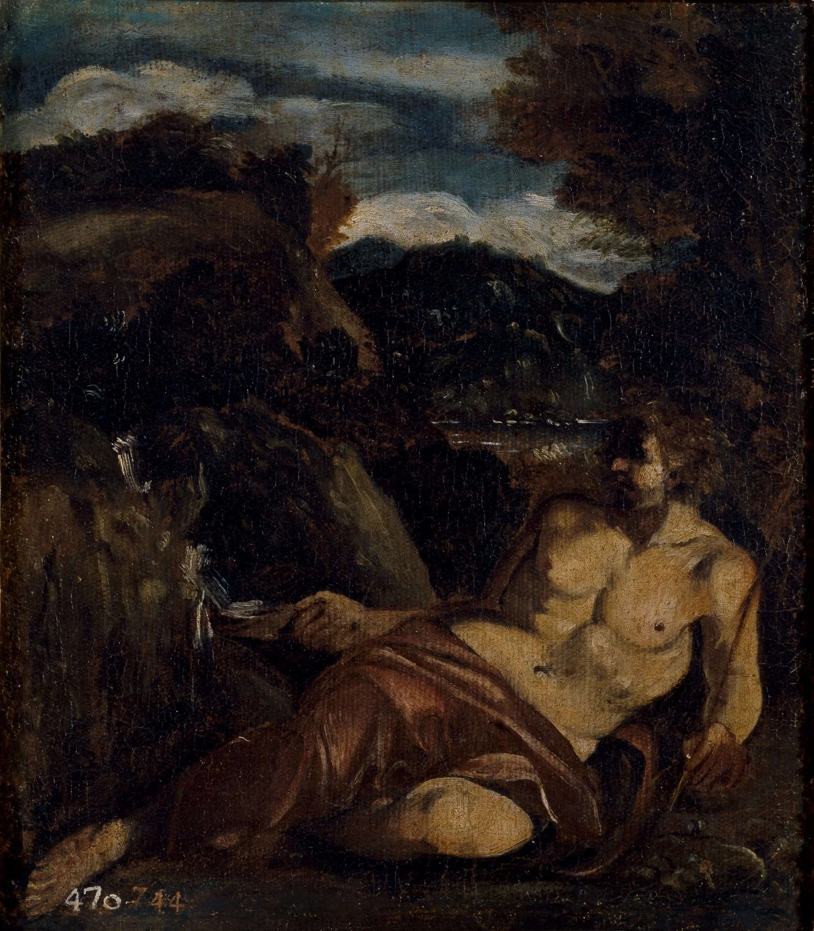 Saint John in the Desert, detail