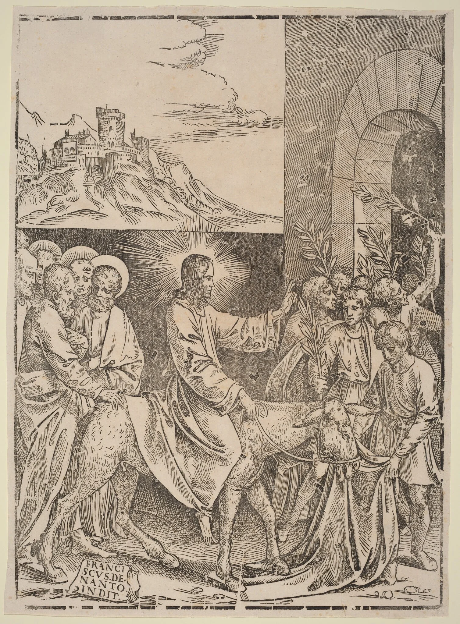 Christ's Entry into Jerusalem, detail