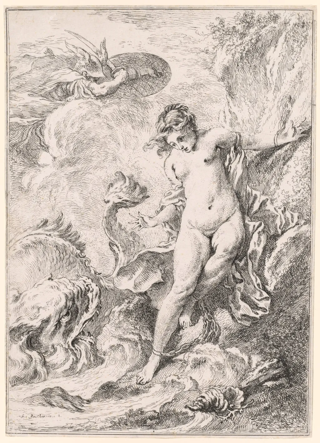 Andromeda (Andromède), by François Boucher, 1734