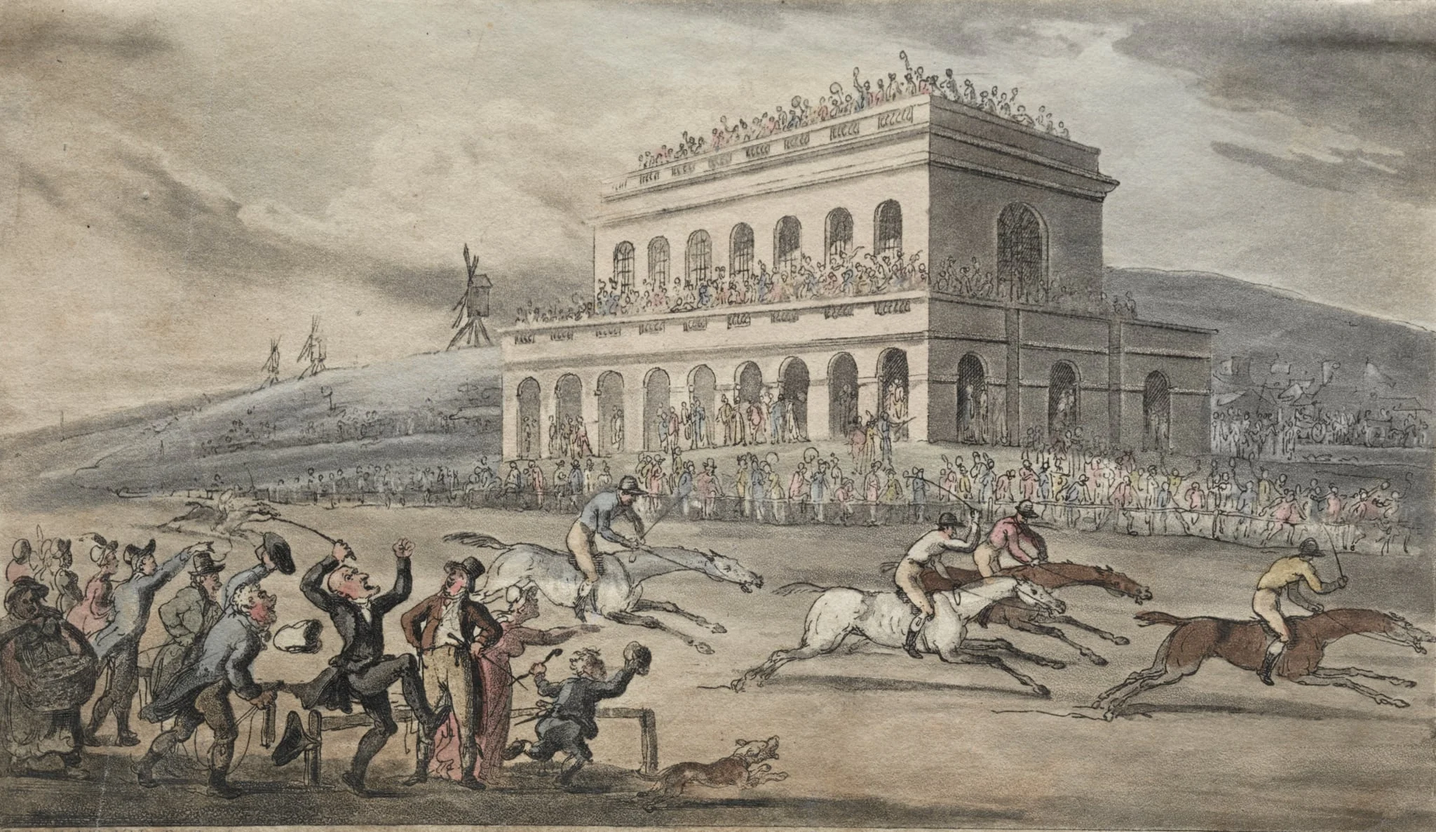 The Rev. Dr. Syntax Loses his Money on the Raceground at York, detail