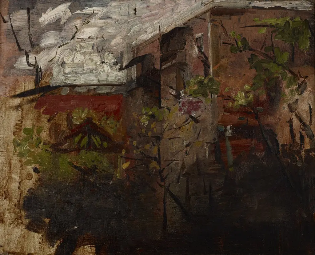 Buildings II, by Olga Boznańska, oil, 1893