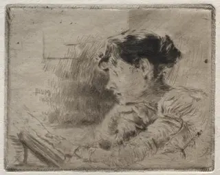 Girl Reading, by Robert Frederick Blum, 1883