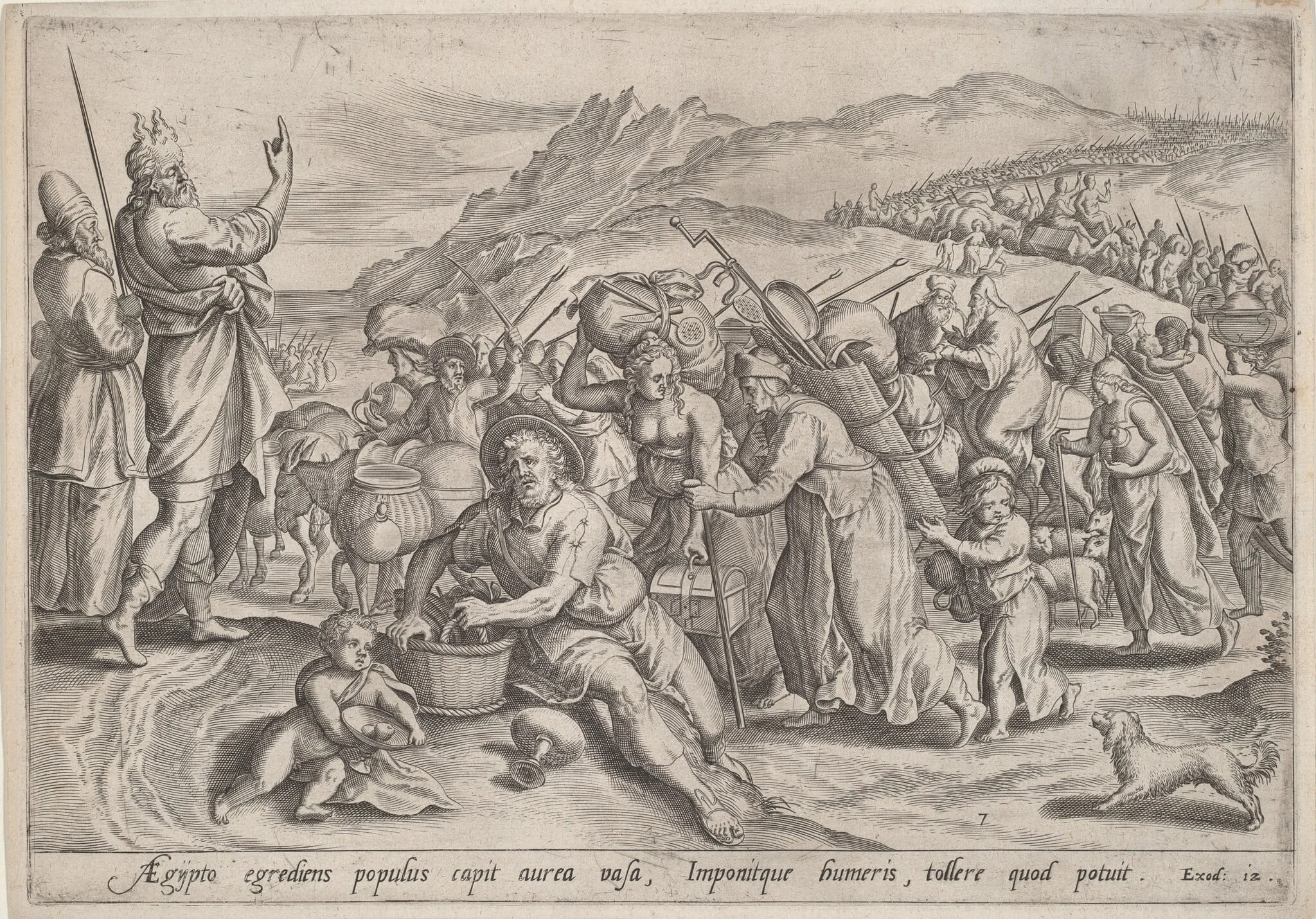 The Exodus from Egypt, detail
