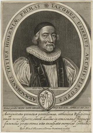 James Ussher, D.D., by William Faithorne, ink, 1654