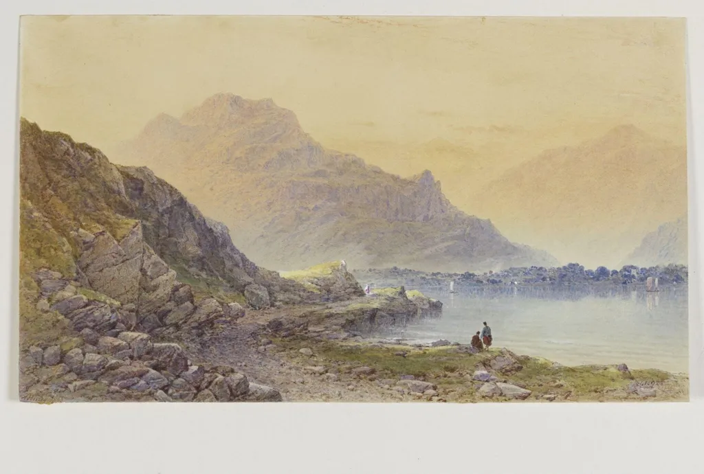 Loch Long, Argyllshire, by Penley, watercolor, 1863