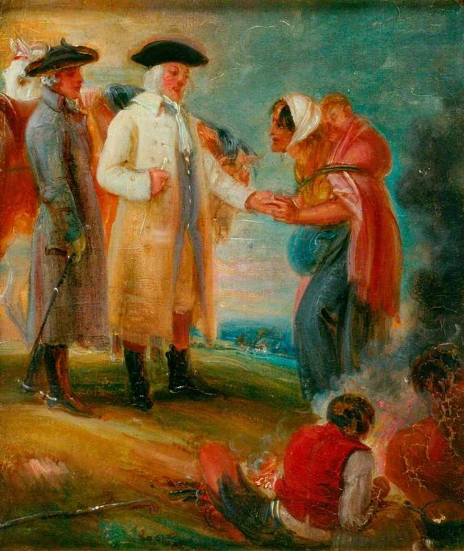 Sir Roger de Coverley and the Gypsies, detail