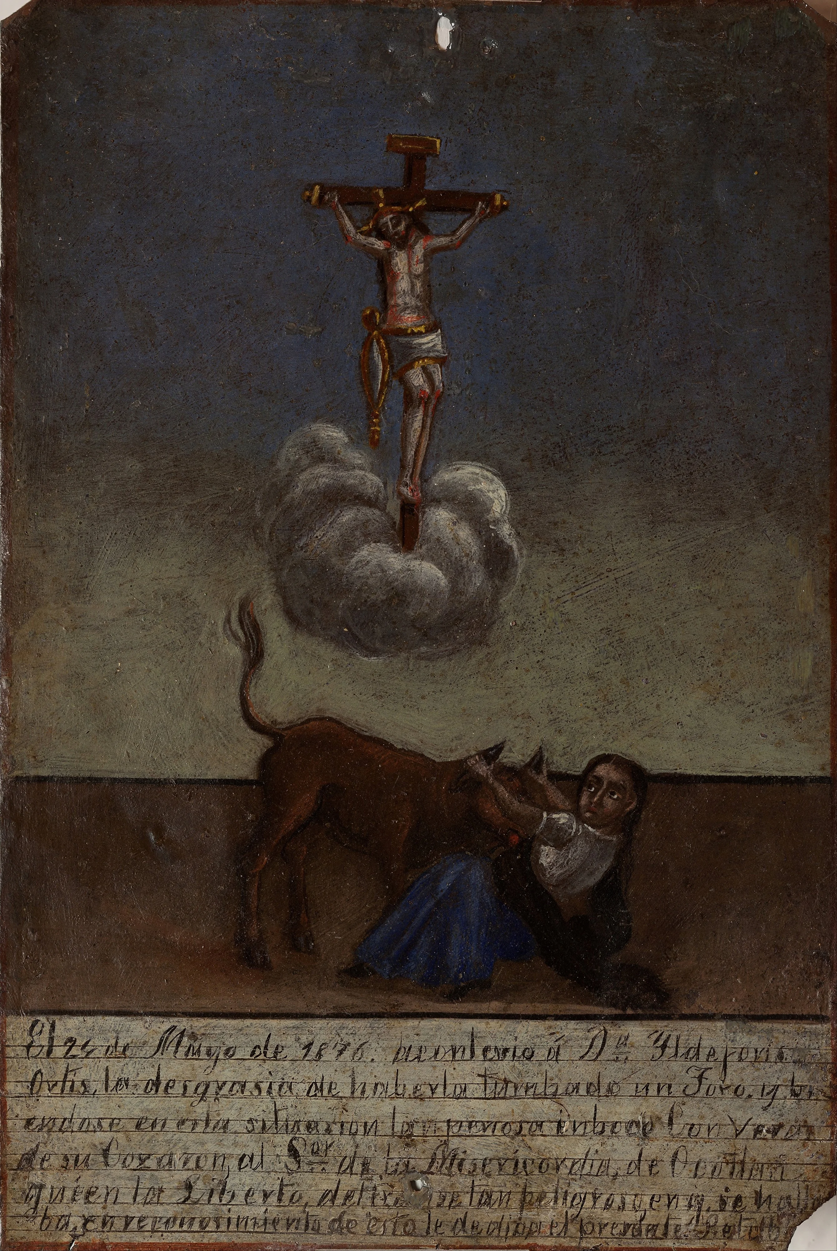 Votive offering dedicated to the Lord of Mercy, detail