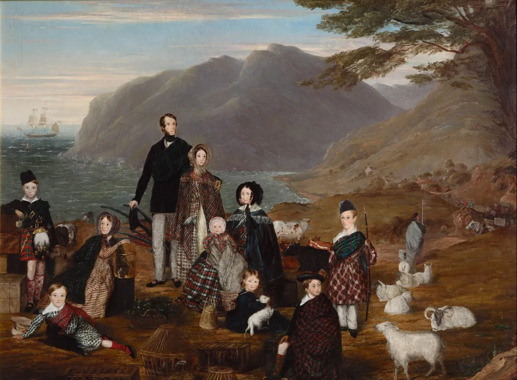 The Emigrants, by William Allsworth, oil, 1844