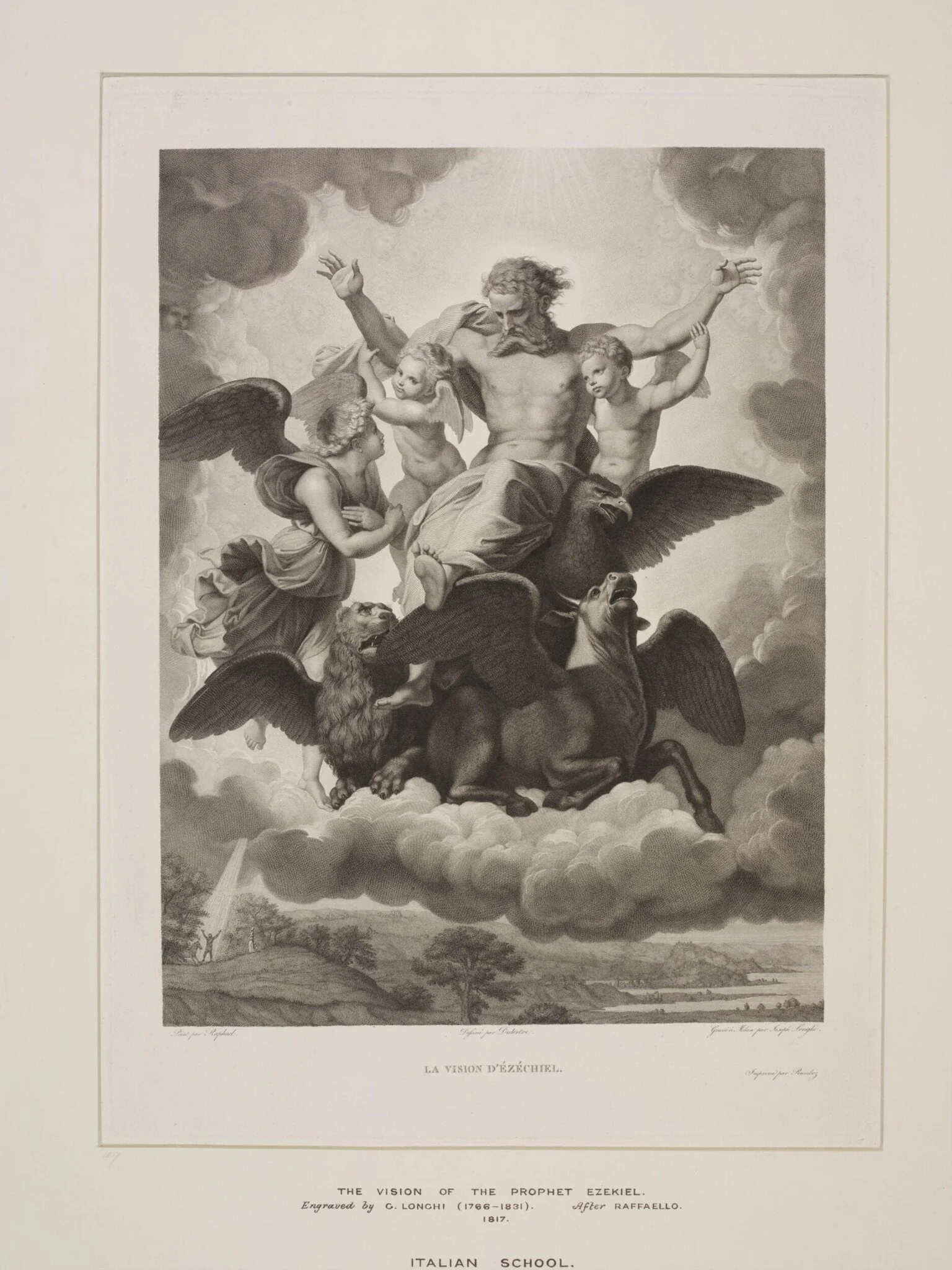 The Vision of Ezekiel, detail