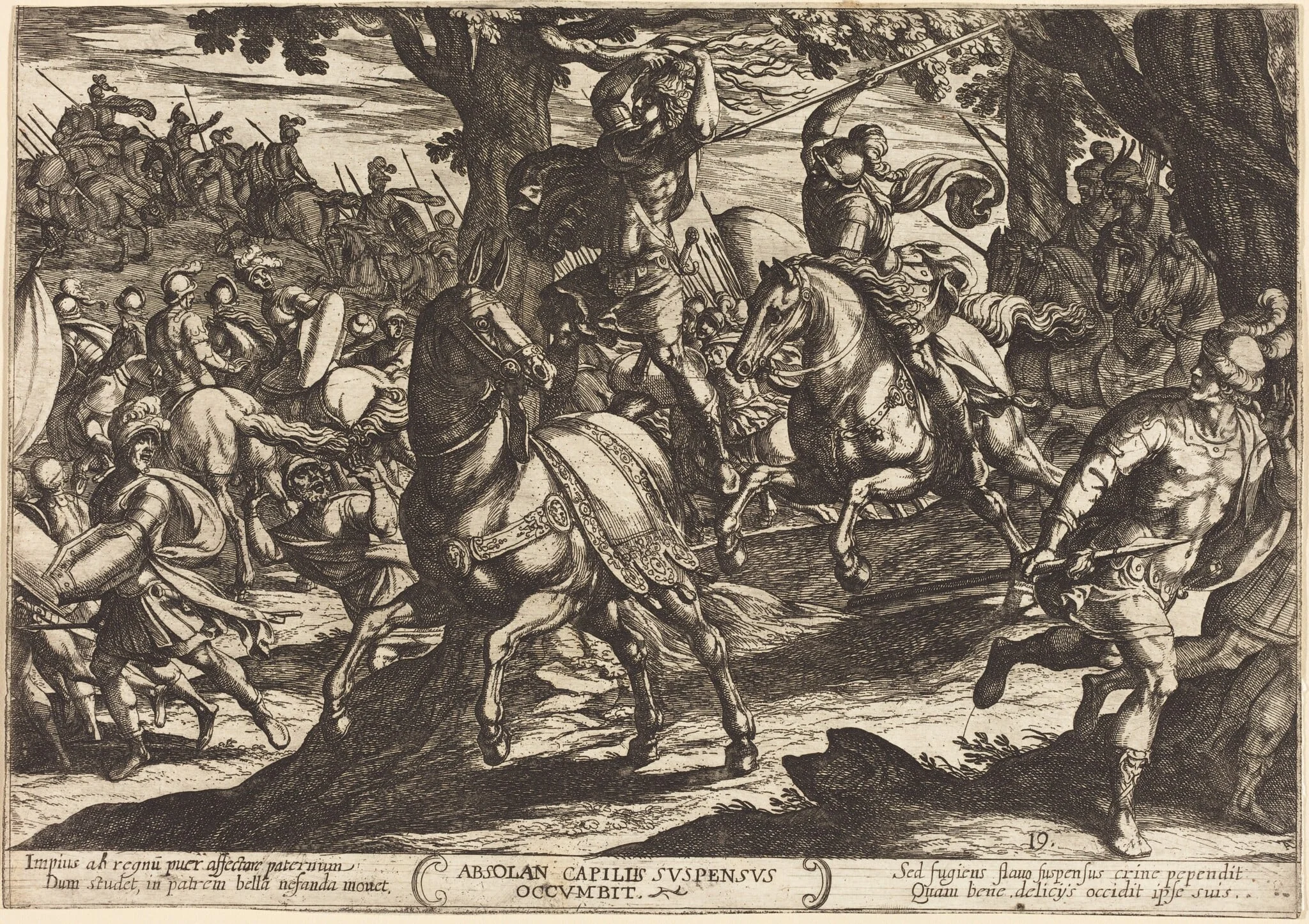 Jacob Kills Absalom, Son of King David, detail