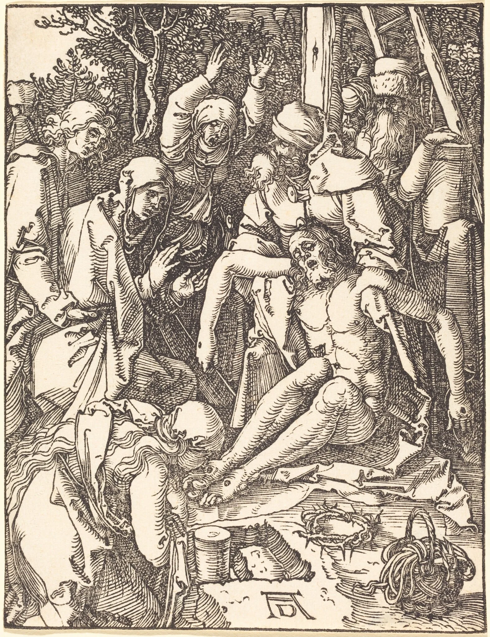 The Lamentation, detail
