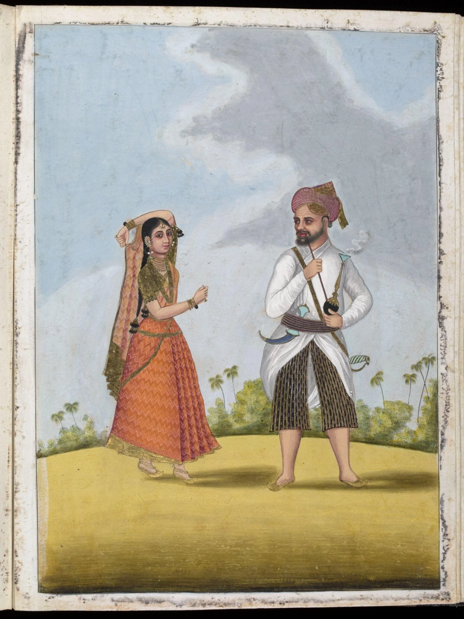 An Arab couple, detail