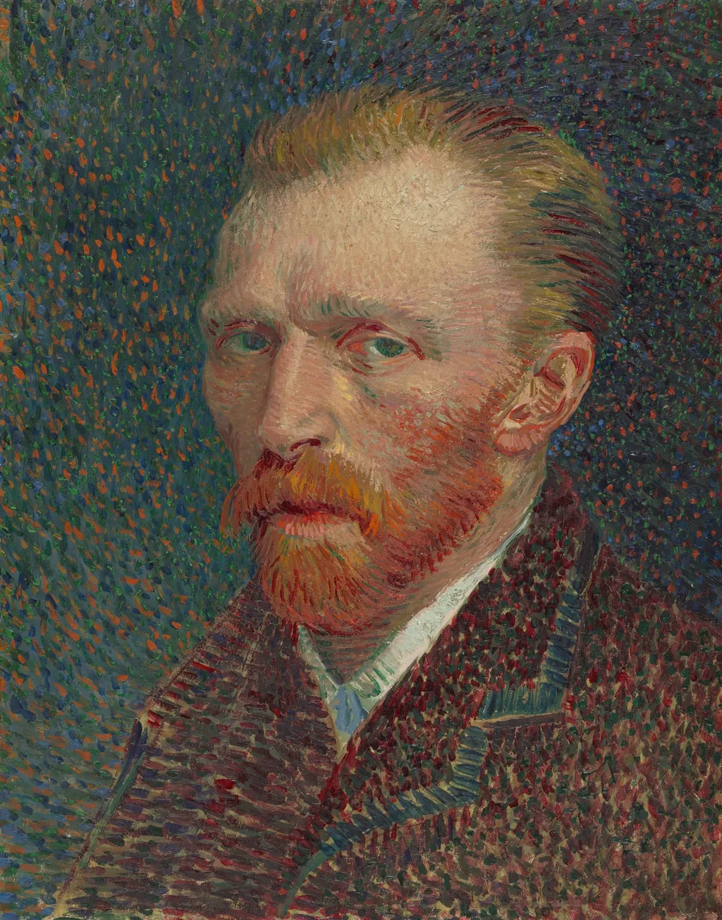 Self-Portrait, by Vincent van Gogh, oil, 1887