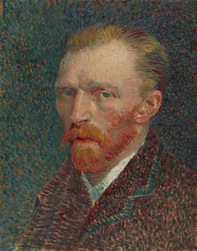 Self-Portrait, by Vincent van Gogh, oil, 1887