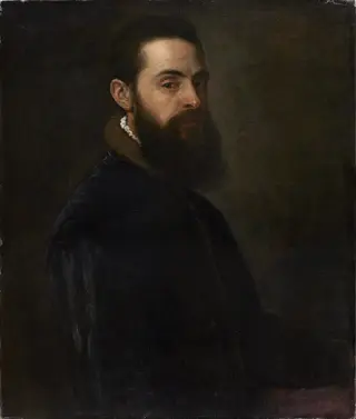 Portrait of Antonio Anselmi, by Titian, oil, 1550